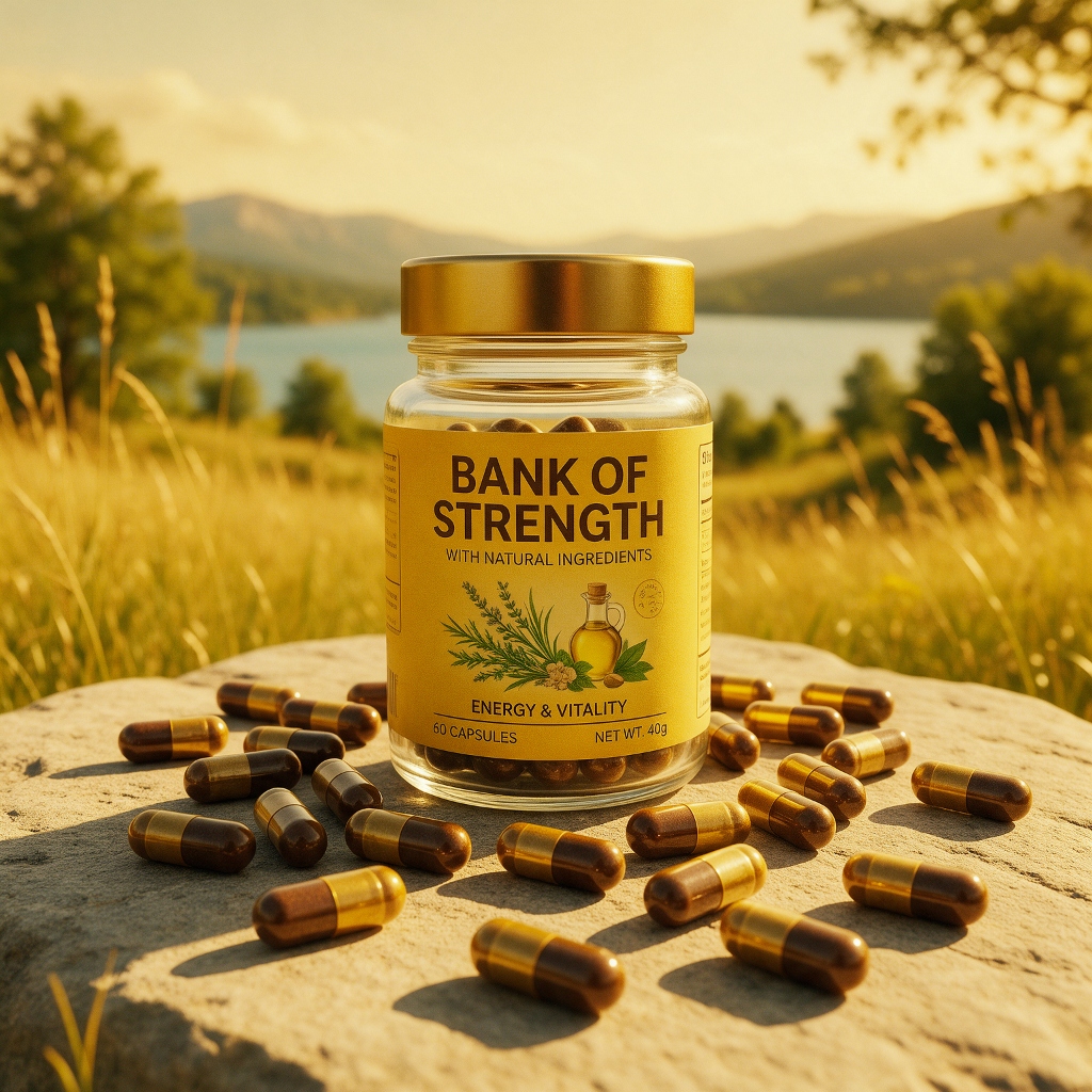 BANK OF STRENGTH Kapseln für Männliche Vitalität und Energie